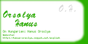 orsolya hanus business card